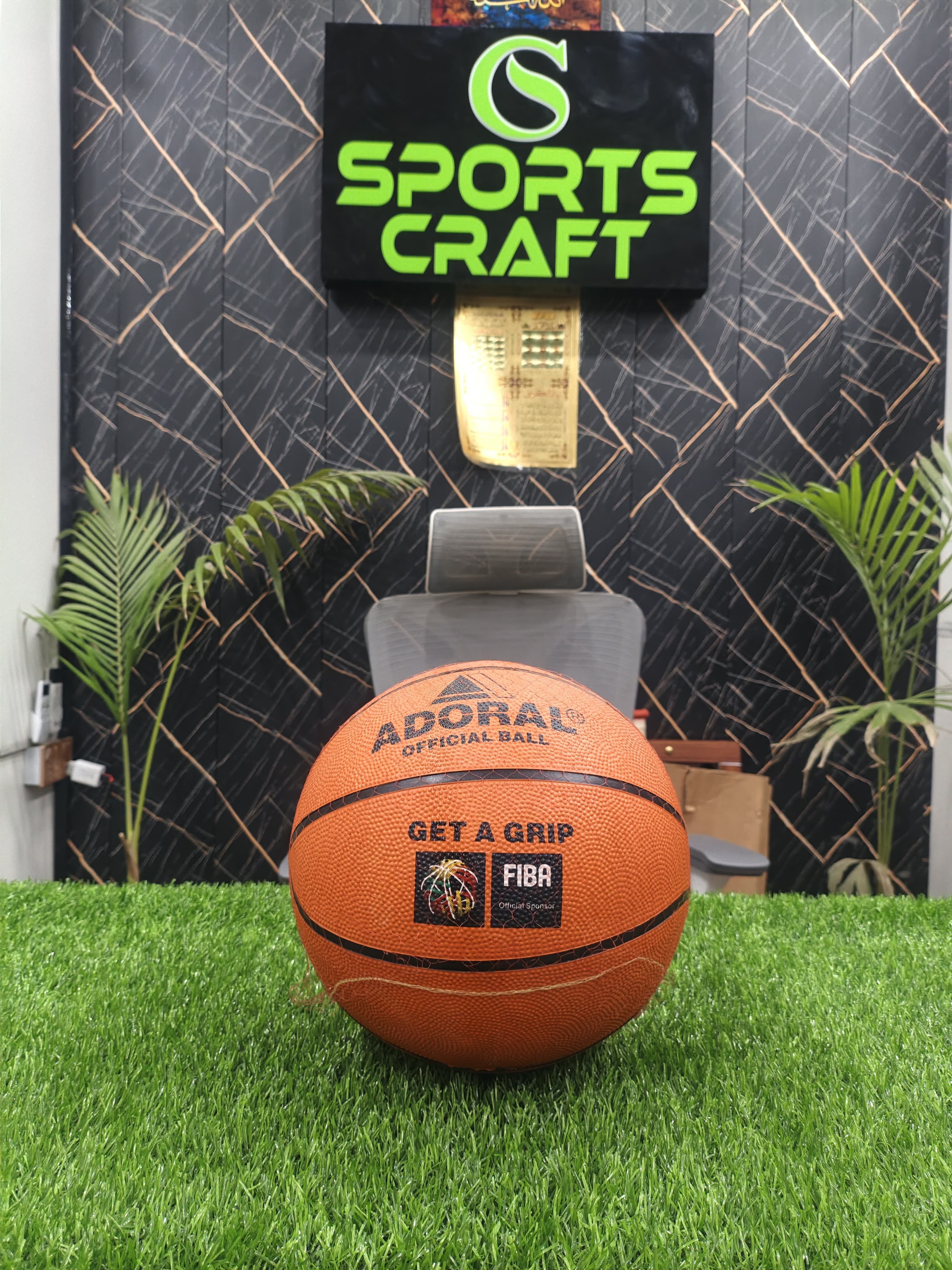 Adoral Official Basketball – Premium Rubber Basketball for Indoor & Outdoor Play (Size 7)