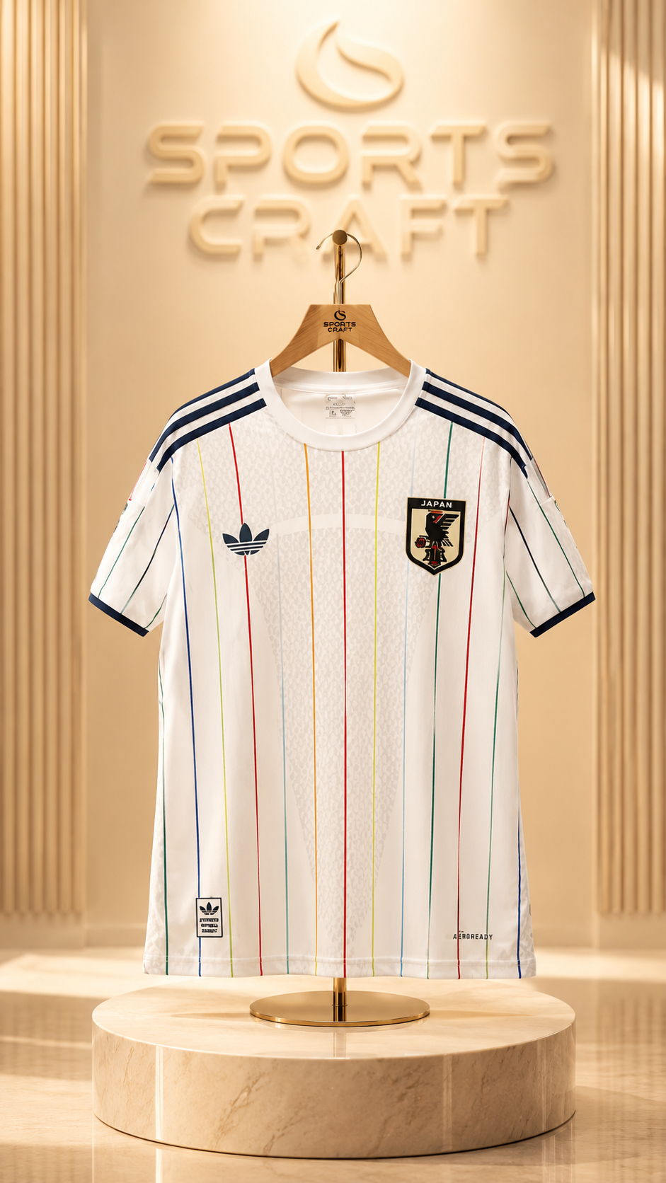 Japan National Team Home Football Jersey – White Soccer Shirt