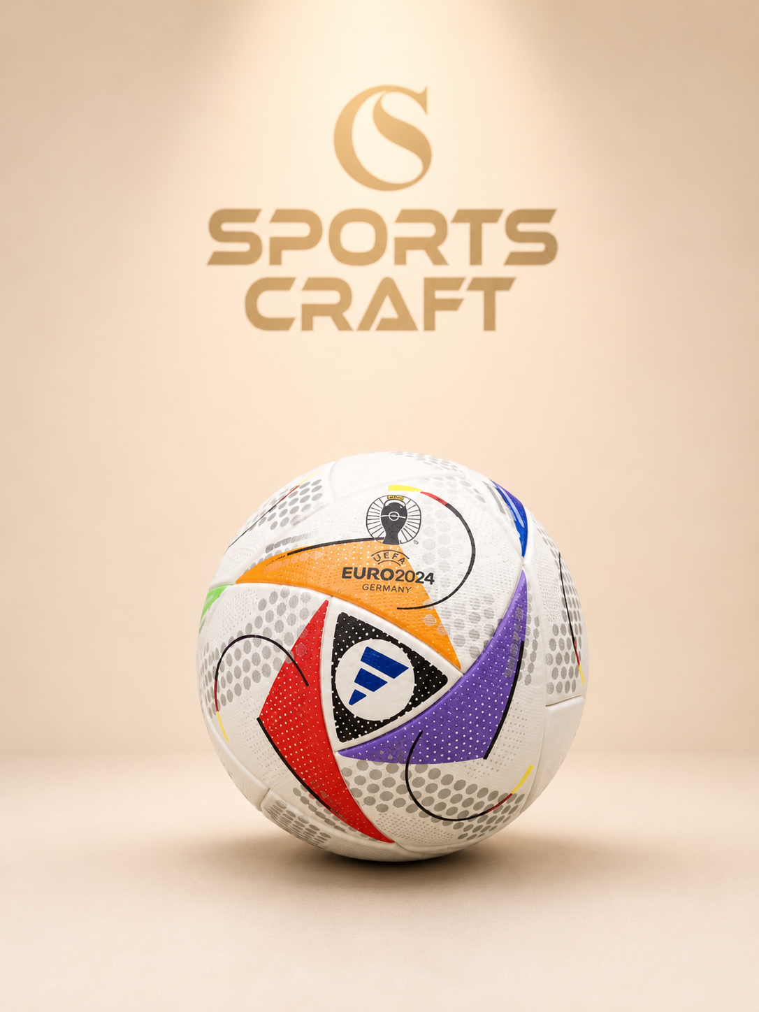 Sports Craft UEFA EURO 2024 Germany Official Match Football - Size 5