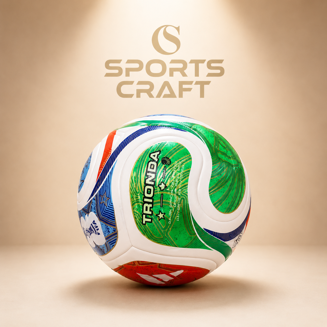 Trionda Style Multi-Color Match Football - Size 5 Training & Match Soccer Ball