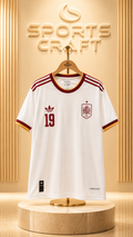Spain Lamine Yamal 19 Home Football Shirt – White Soccer Jersey