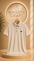 Adidas Men's Premium Imported Cream Polo Shirt – Half Sleeve Regular Fit