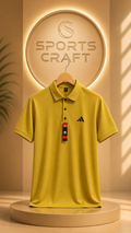 Adidas Men's Premium Imported Yellow Polo Shirt – Half Sleeve Regular Fit
